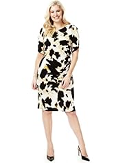 Plus Splodge Print Shift Dress