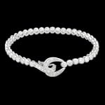 4.00 Carat .925 Sterling Silver Round Stone CZ Cubic Zirconium Tennis Bracelet