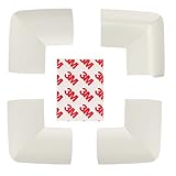 （アイム）iiniim　４個 セット　コーナークッション 角　L型　コーナーカーバー　コーナーガード　プロテクター　子供用　児童用　家庭大切　必要　テープ付き　3色　 ホワイト ワンサイズ