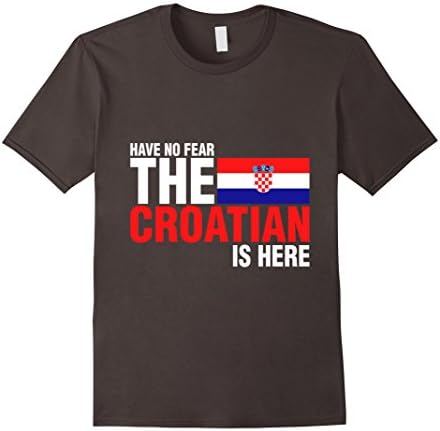 Men's Have No Fear The Croatian Is Here T-Shirt Medium Asphalt
