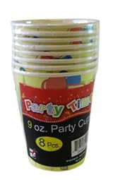 Party Time 9oz. Party Cup Pack - Party Paper Cups (8pk)