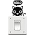 Mallom(TM) Cute Room Window Wall Decorating Switch Vinyl Decal Sticker Decor Cartoon (Black Small Cat)