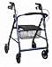 ^Light Weight Rollator ,Curved Back. Blue, Now with E-Z Turn, 6