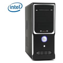 Leiser PC - CSL Speed 2121 - Office PC-System mit Intel Celeron D 2666 MHz, 160GB SATA, 2048MB DDR3, ASUS Mainboard, Intel GMA X4500, DVD-RW, 5.1 Sound, LAN