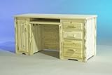 Log Furniture - Desk-Varnished - Free Shipping 48 States