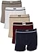 6pk Women's Cotton Spandex Hipster Boyshort Lace Trim Underwear Panties Sheer, Multi-Color, Large