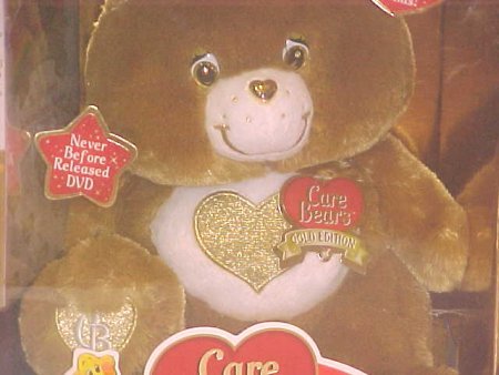 Care Bears Heart of Gold Bear with DVD - Gold