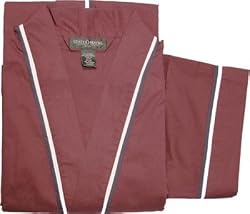 Cotton Robes In Navy And Burgundy #97711
