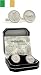 Sterling silver cufflinks with Irish coin with presentation case