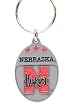 University of Nebraska Pewter Keychain NCAA