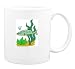Mug with green, teeth, fish, under-water