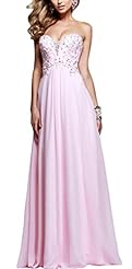 Cocktail Chiffon Sweetheart Beaded Belted Bridesmaid Dress/Party Dress 
