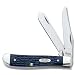 Case Knives 13006 American Workman Mini Trapper Pocket Knife with Blue Handles