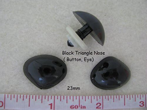 bangdan Triangle Plastic Safety Nose, Button, Eye, Teddy Bear, Doll, Puppet, 23mm black 16 pcs (ship from usa)