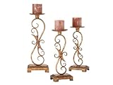 Scrolled Pillar Holder Set/3.