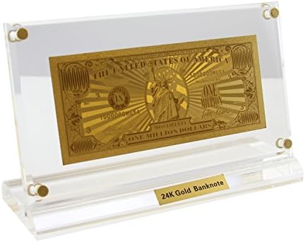 1 Million USD Limited USA Bank Note 24Kt 0.999 Gold Plated Made In The USA