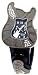 Guitar Dark Steel Gem Stone Case Black Dial Head Stock Thin Leather Band Wrist Watch