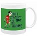 Being a Merchant Marine is not for wimps Occupations Mug (Green, Ceramic, 11oz.)