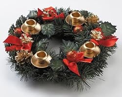Advent Wreath - Red Ribbon