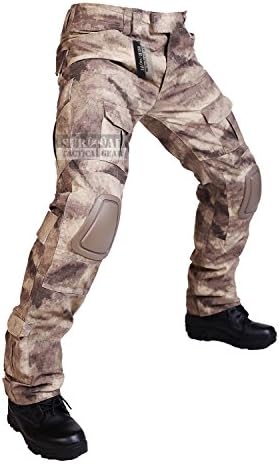 SEAKY Tactical Pants With Knee Pads Camping Hiking Hunting Military Uniform Combat Trousers Airsoft Knee Pads variety camouflage ACU CP AU FG (AU, L36)