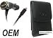 OEM Car Charger + Vertical Leather Case Pouch Cover for Cricket ZTE Score - Cricket Samsung Vitality - Tracfone LG 501C Saber Cell Phone