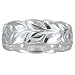 T57R529--Sterling Silver Hawaiian Hand Engraved 8mm Ring