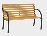 Siena Garden Metall Bank Menorca 122cm Hartholzbelattung