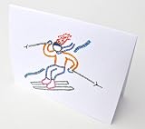 Snow Skiing Note Cards