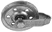 National Hardware V7634 Two-Garage Door Pulleys with Fork, Axle Bolt and Nut, Galvanized, 3-Inch