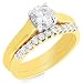 14K YG 1.00 Carat tw. Diamond Bridal Set - Size 7