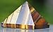 uGems Tiger Eye Pyramid Carved Stone Rock 1 1/2 Inch