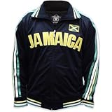 Jamaica Track Jacket, 2008 Summers Olympics, Jamaican World Cup Soccer Track Jacket, Medium, Black (as pictured)
