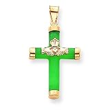 14k AA Diamond kid pendant
