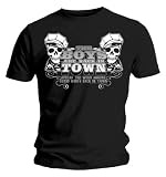 The Boys Are Back In Town Skulls Black Mens T-shirt