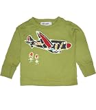 Airplane Long Sleeve Tee in Avocado ~ infant - child