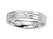 0.06 cts 4mm Comfort Fit Diamond Wedding Band - 14kt White or Yellow Gold