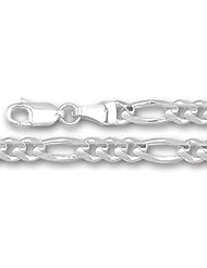 14K White Gold Classic Figaro Chain (Width 5.0mm)
