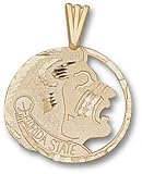 Florida State Seminoles Solid 10K Gold Seminole Head Pendant