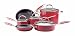 KitchenAid Gourmet Influence Hard Base 10-Piece Cookware Set, Red