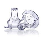 Nuby 6 Pack No Spill Nuby Nipples, 0-6 Months, Clear