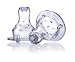 Nuby 6 Pack No Spill Nuby Nipples, 0-6 Months, Clear