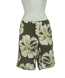 Apparel : Women's Board Shorts, Flower Brown