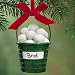 Personalized Bucket Of Golf Balls Ornament