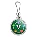 Vegan Values Circle Jacket Handbag Purse Luggage Backpack Zipper Pull Charm