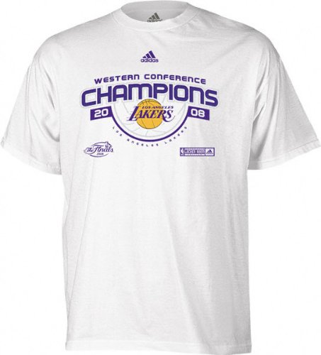 Buy Los Angeles Lakers 2008 Western Conference Champions Locker Room Youth T-Shirt