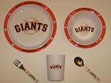 SAN FRANCISCO GIANTS Team Logo 5 Piece Baby Child Dinner Set ( Sipping cup, Plate, Bowl,... by Duckhouse