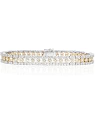 Diamond 18k Two Tone Gold Bracelet