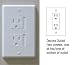Self-closing 2 Screw Outlet Covers 6-pack (White)