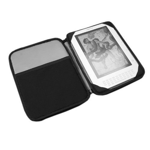 Black Fabric Neoprene Sleeve Case for Amazon Kindle DX 9.7 9.7-inch Wireless Reading Device