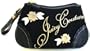 Juicy Couture Black Terry and Flower Signature Wristlet Bag